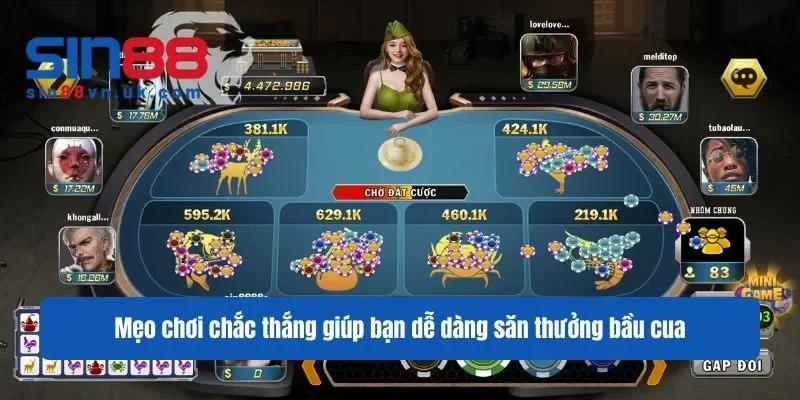 Mẹo chơi chắc thắng giúp bạn dễ dàng săn thưởng bầu cua