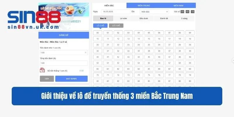 Giới thiệu về lô đề truyền thống 3 miền Bắc Trung Nam